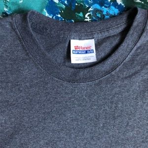 HANES HEAVYWEIGHT 50/50 GRAY BLANK XL 90s VINTAGE